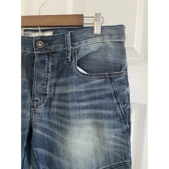 New BKE Mens Jeans 32x33 Comfort Skinny JAKE Mid Wash Blue Premium Stretch Denim - Picture 8 of 14